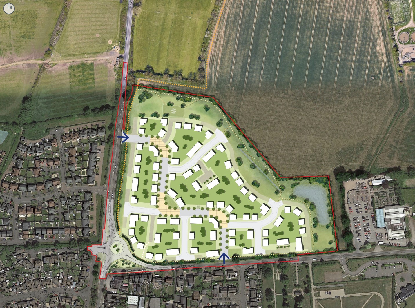 Countesthorpe Ilustrative Masterplan