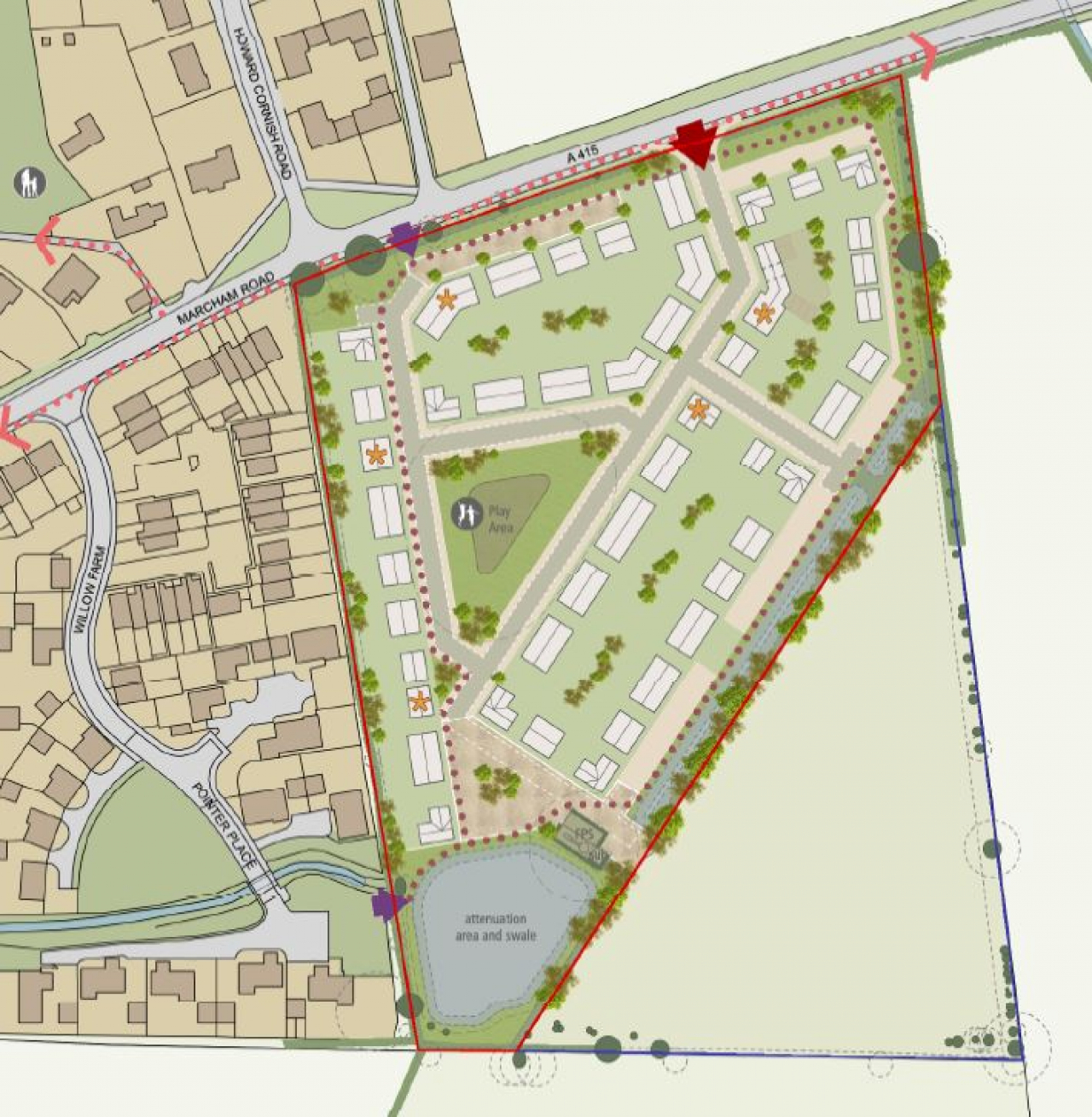 An Outline Planning Application for Marcham Gate has been submitted to