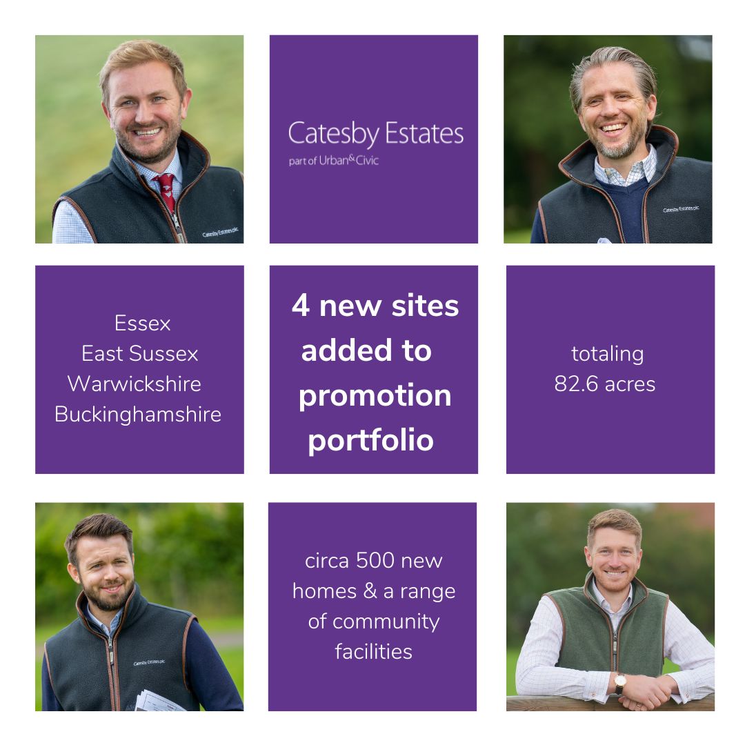 Catesby Estates land team secures new land sites